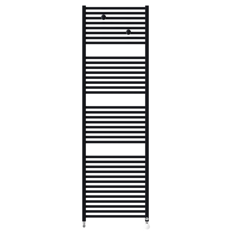 Sèche-serviettes eau chaude Riva 4 924W avec collecteurs noir - THERMOR - 471614