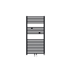 Sèche-serviettes eau chaude Riva 4 487W raccordement central noir - THERMOR - 471617