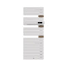 THERMOR - Sèche-serviettes connecté Allure 4 750W Blanc brillant/Chêne Mat à droite - 483255