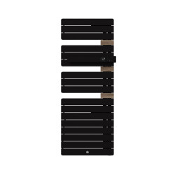 THERMOR - Sèche-serviettes connecté Allure 4 750W Carbone/Chêne Mat à droite - 483272