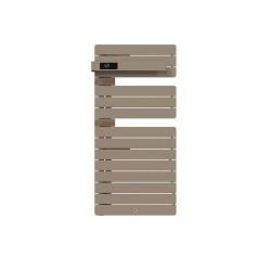 THERMOR - Sèche-serviettes connecté Allure 4 500W Sable/Chêne Mat à gauche - 483293