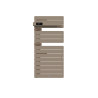 THERMOR - Sèche-serviettes connecté Allure 4 500W Sable/Chêne Mat à gauche - 483293