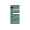 THERMOR - Sèche-serviettes connecté Allure 4 500W Eucalyptus/Chêne Mat à gauche - 483295