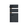 THERMOR - Sèche-serviettes connecté Allure 4 500W Ardoise/Chêne Mat à gauche - 483297