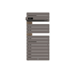 THERMOR - Sèche-serviettes connecté Allure 4 500W Roche/Chêne Mat à gauche - 483301