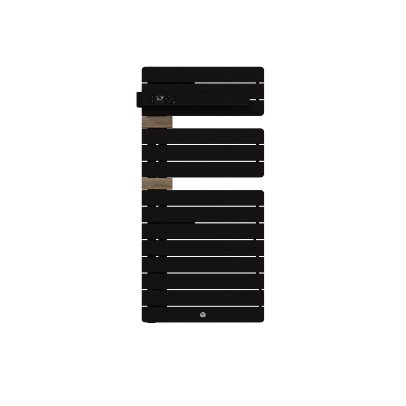 THERMOR - Sèche-serviettes connecté Allure 4 500W Mat à gauche Carbone/Chêne - 483305