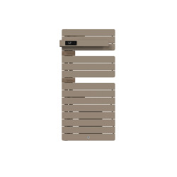 THERMOR - Sèche-serviettes connecté Allure 4 avec soufflerie 1500W Sable/Chêne Mat à gauche - 483318