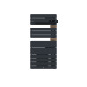 THERMOR - Sèche-serviettes connecté Allure 4 avec soufflerie 1500W Ardoise/Chêne Mat à droite - 483327