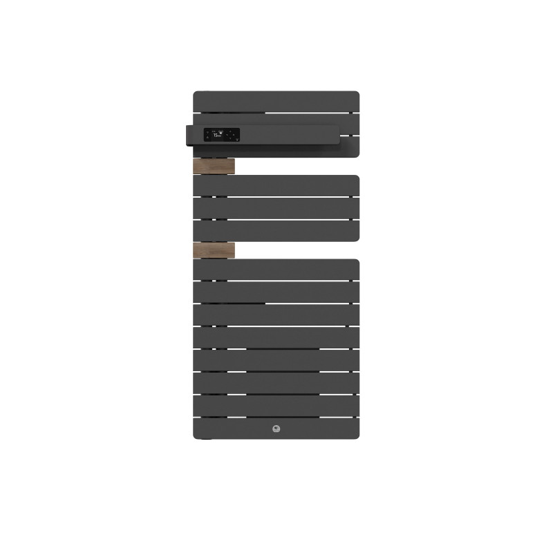 THERMOR - Sèche-serviettes connecté Allure 4 avec soufflerie 1500W Menhir/Chêne Mat à gauche - 483328
