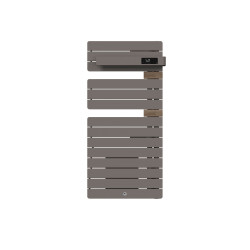 THERMOR - Sèche-serviettes connecté Allure 4 avec soufflerie 1500W Roche/Chêne Mat à droite - 483331