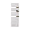 THERMOR - Sèche-serviettes connecté Allure 4 étroit avec soufflerie 1600W Blanc mat/Chêne Mat à droite - 483345