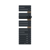 THERMOR - Sèche-serviettes connecté Allure 4 étroit avec soufflerie 1600W Ardoise/Chêne Mat à droite - 483351
