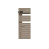 THERMOR - Sèche-serviettes connecté Allure 4 étroit 500W Sable/Chêne Mat à gauche - 483362