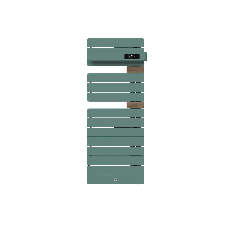 THERMOR - Sèche-serviettes connecté Allure 4 étroit 500W Eucalyptus/Chêne Mat à droite - 483365