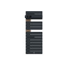 THERMOR - Sèche-serviettes connecté Allure 4 étroit 500W Ardoise/Chêne Mat à gauche - 483366