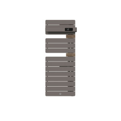 THERMOR - Sèche-serviettes connecté Allure 4 étroit 500W Roche/Chêne Mat à droite - 483371