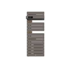THERMOR - Sèche-serviettes connecté Allure 4 étroit avec soufflerie 1500W Roche/Chêne Mat à gauche - 483386