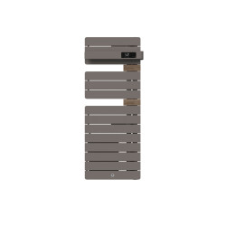 THERMOR - Sèche-serviettes connecté Allure 4 étroit avec soufflerie 1500W Roche/Chêne Mat à droite - 483387