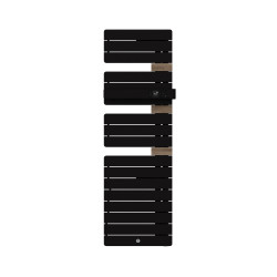 THERMOR - Sèche-serviettes connecté Allure 4 étroit 600W Carbone/Chêne Mat à droite - 483408