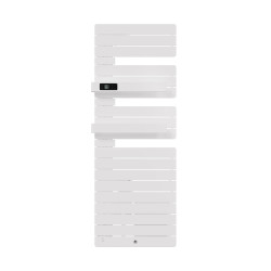 THERMOR - Sèche-serviettes connecté Allure Virtuose avec soufflerie 1750W Mat à gauche Blanc brillant - 483127