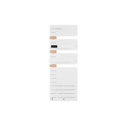 THERMOR - Sèche-serviettes connecté Allure Virtuose avec soufflerie 1750W Blanc brillant/Chêne Mat à gauche - 483129