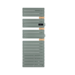 THERMOR - Sèche-serviettes connecté Allure Virtuose avec soufflerie 1750W Eucalyptus/Chêne Mat à droite - 483138