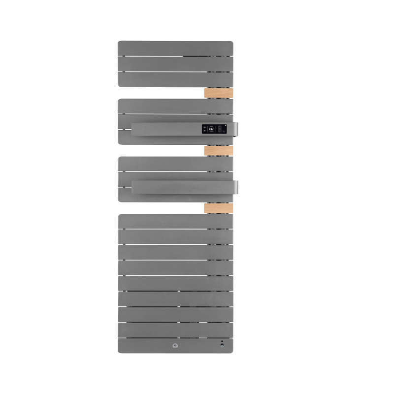THERMOR - Sèche-serviettes connecté Allure Virtuose avec soufflerie 1750W Menhir/Chêne Mat à droite - 483142