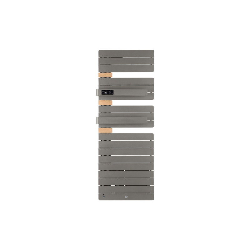 THERMOR - Sèche-serviettes connecté Allure Virtuose avec soufflerie 1750W Roche/Chêne Mat à gauche - 483143