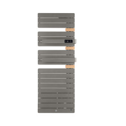 THERMOR - Sèche-serviettes connecté Allure Virtuose avec soufflerie 1750W Roche/Chêne Mat à droite - 483144