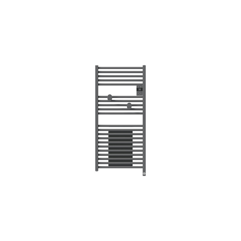 THERMOR - Sèche-serviettes connecté Riva 5 avec soufflerie 1500W Gris menhir - 471638