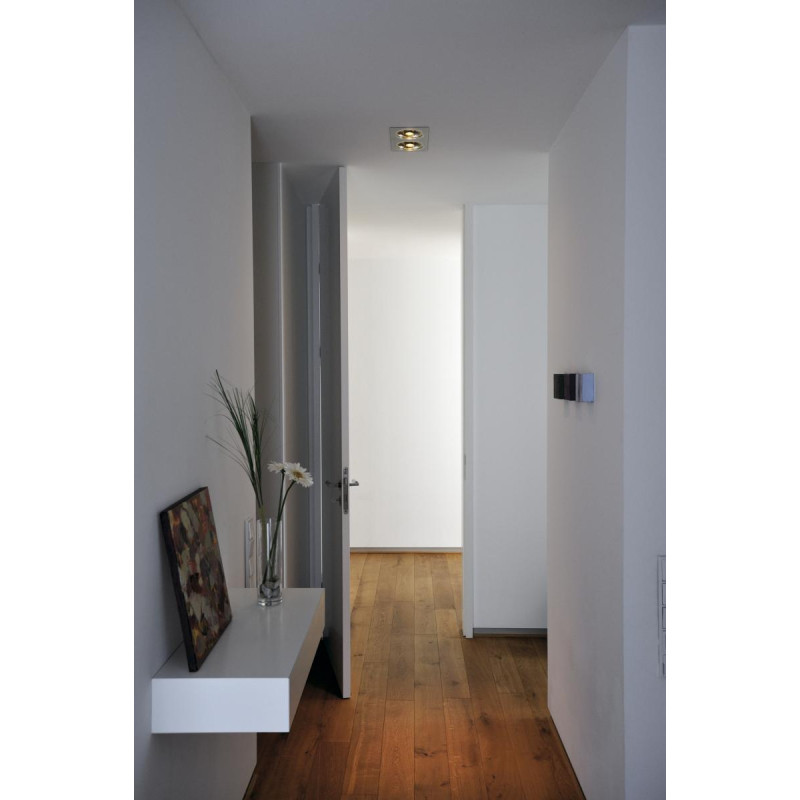 Spot encastré NEW TRIA 300 intérieur double rectangle alu GU10 75W IP 20 - SLV - 111382