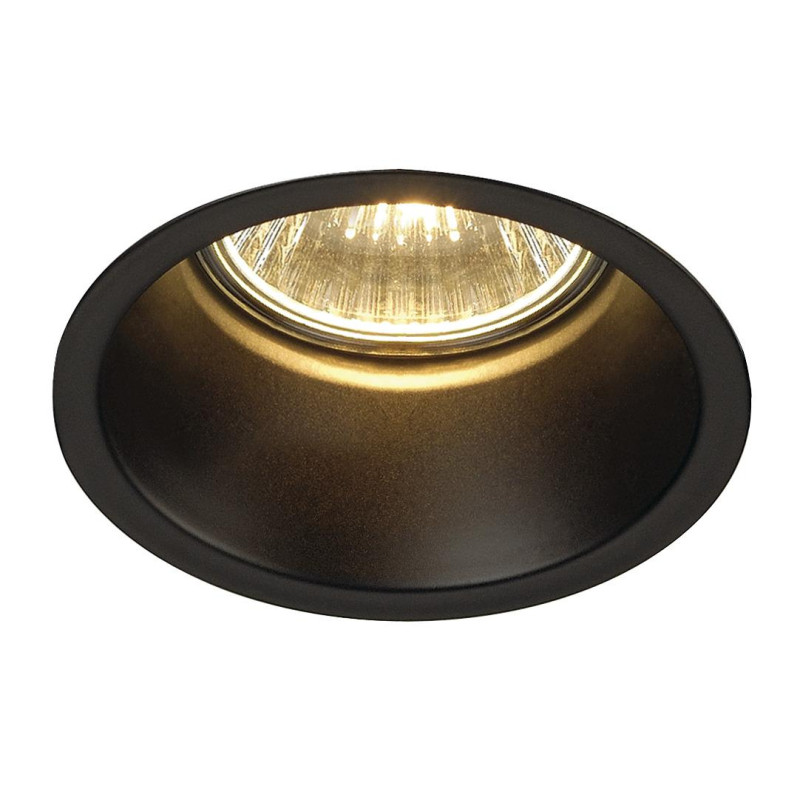 Spot encastré intérieur HORN simple noir mat GU10/QPAR51 50W max - SLV - 112910