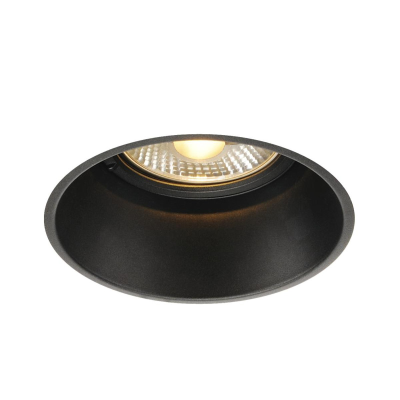 Spot encastré intérieur HORN-T noir mat GU10/QPAR111 75W max - SLV - 113170