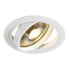 Spot encastré NEW TRIA 150 intérieur simple rond blanc GU10 75W IP 20 - SLV - 113540
