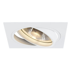 Spot encastré NEW TRIA 150 intérieur simple carré blanc GU10 75W IP 20 - SLV - 113541