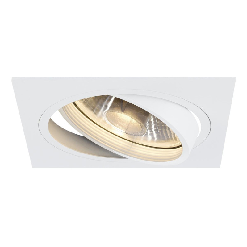 Spot encastré NEW TRIA 150 intérieur simple carré blanc GU10 75W IP 20 - SLV - 113541