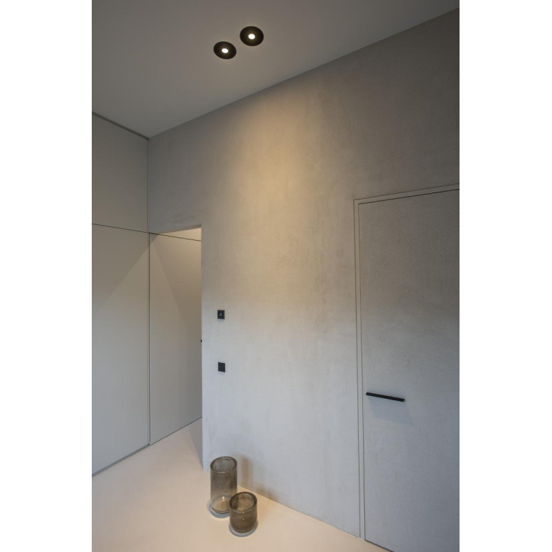Spot encastré NEW TRIA 150 intérieur simple rond noir GU10 75W IP 20 - SLV - 113550
