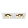Spot encastré NEW TRIA 300 intérieur double carré blanc GU10 75W IP 20 - SLV - 113841