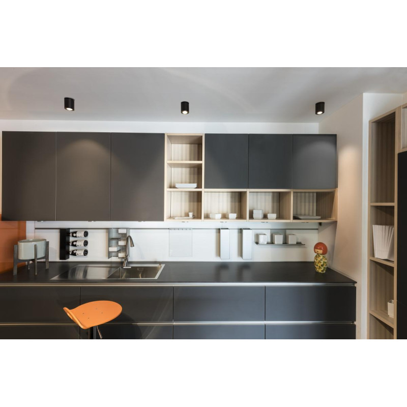 Plafonnier intérieur TRILEDO simple rond noir LED 81W 3000K - SLV - 113930