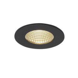 Rond PATTA-I spot encastré noir 12W 3000K 38° alim incluse - SLV - 114420