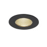 Rond PATTA-I spot encastré noir 12W 3000K 38° alim incluse - SLV - 114420