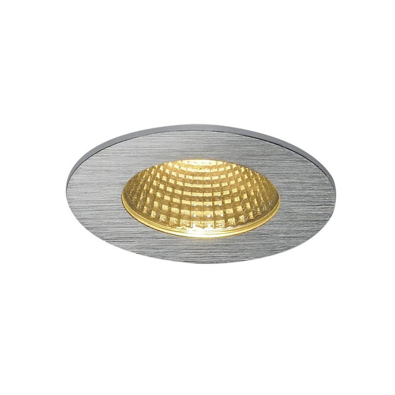 3000K PATTA-I spot encastré rond alu brossé 12W 38° alim incluse - SLV - 114426