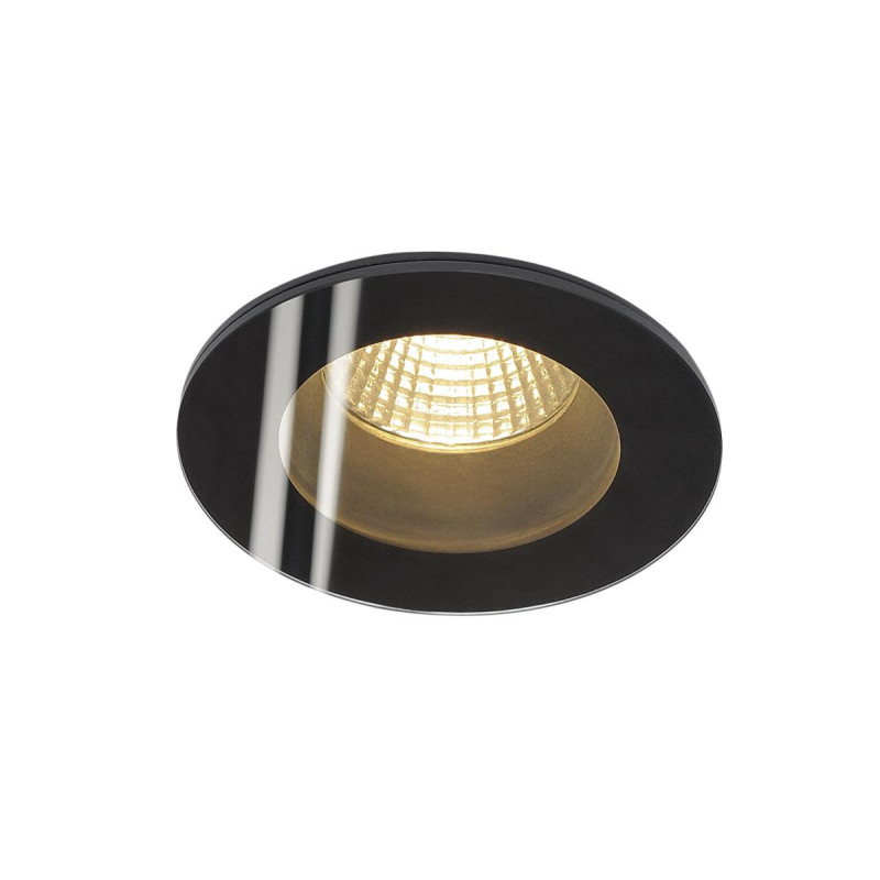 Spot encastré PATTA-F rond noir 12W 3000K 38° alim incluse - SLV - 114440