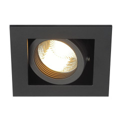 Spot encastré intérieur KADUX simple noir mat GU10/QPAR51 50W max - SLV - 115510