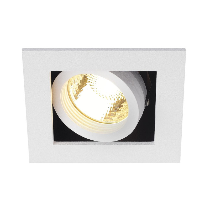 Spot encastré intérieur KADUX simple blanc mat GU10/QPAR51 50W max - SLV - 115511