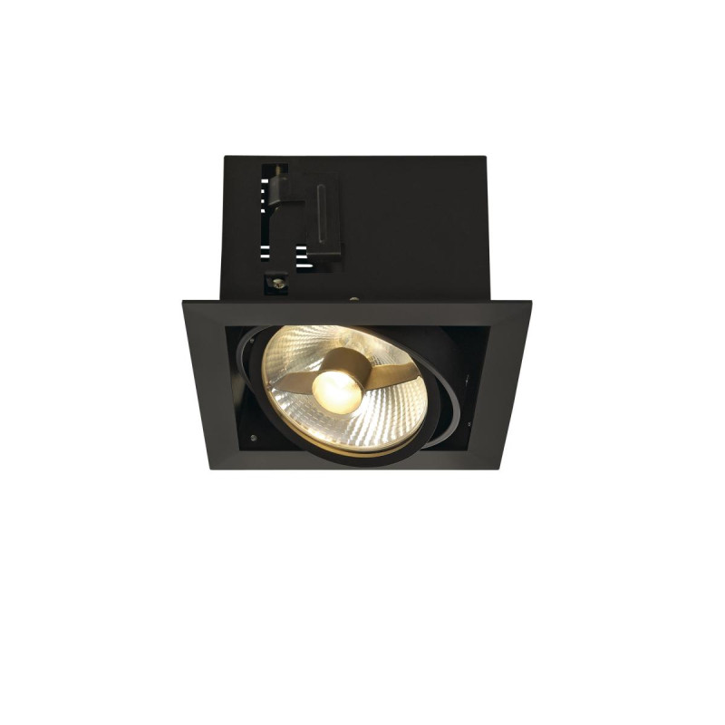 Spot encastré intérieur KADUX simple noir mat GU10/QPAR111 75W max - SLV - 115540