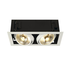 QPAR111 KADUX encastré carré blanc max. 2x75W - SLV - 115551
