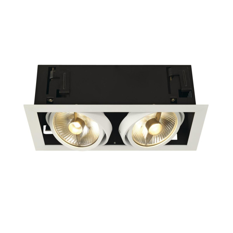 QPAR111 KADUX encastré carré blanc max. 2x75W - SLV - 115551