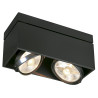 QPAR111 plafonnier KARDAMOD rectangulaire noir GU10 max. 2x75W - SLV - 117110