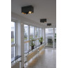 QPAR111 plafonnier KARDAMOD rectangulaire noir GU10 max. 2x75W - SLV - 117110